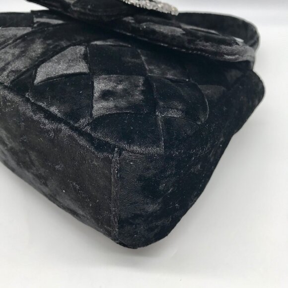 Sam Edelman Black Velvet Handbag - Picture 7 of 12